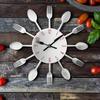 Modern Cutlery Knife Fork Spoons Quartz Wall Clock Analog Home Office Decoration