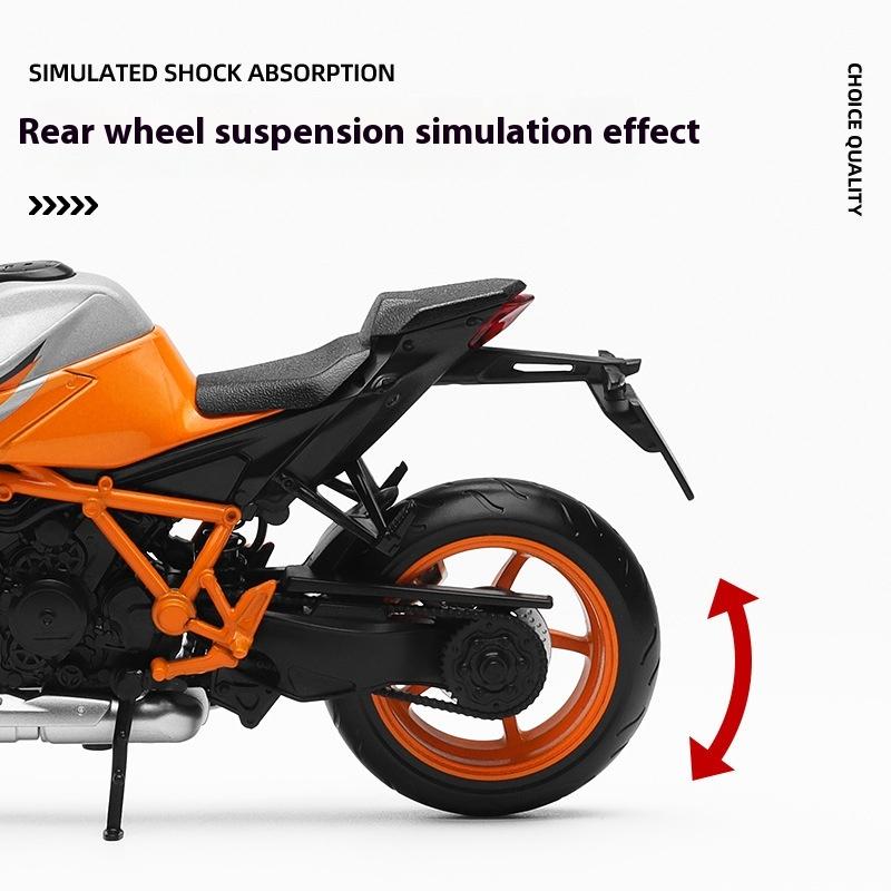 Масштаб 1/12 KTM 1290 Super DUKE R Сплав Спортивный Мотоцикл Литые Миниатюры Модель Декоративные Модные Украшения для Подарка Другу