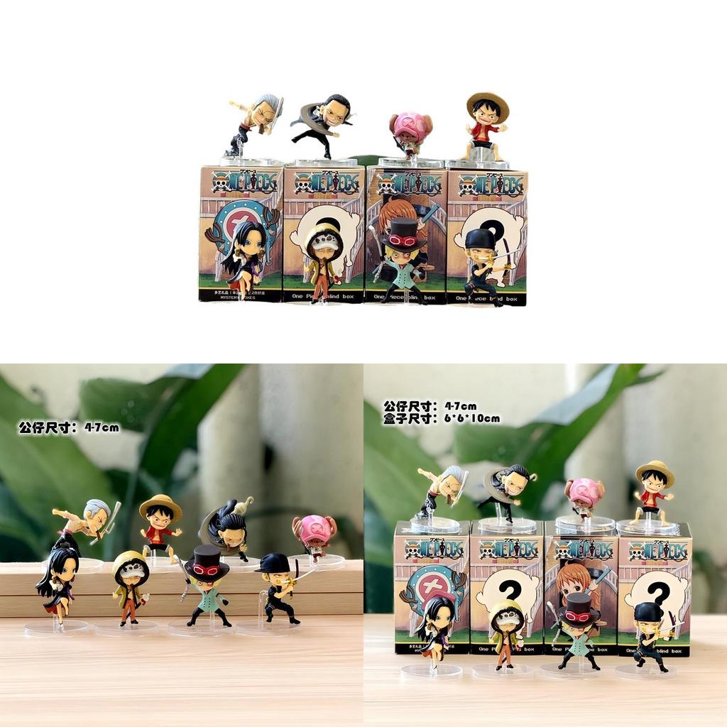 One Piece 8piece Pvc Cartoon Character Collectible Toy Pack For Fans