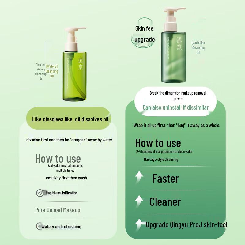 Zhuben Qinghuan Jade-feel Makeup Remover Oil Travel Set