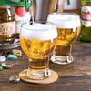 455ml Beer Cup Household Belly Draft Glasses Drinks Cups Craft Brewing Creative Cups Large Capacity Transparent Glass Drinkware