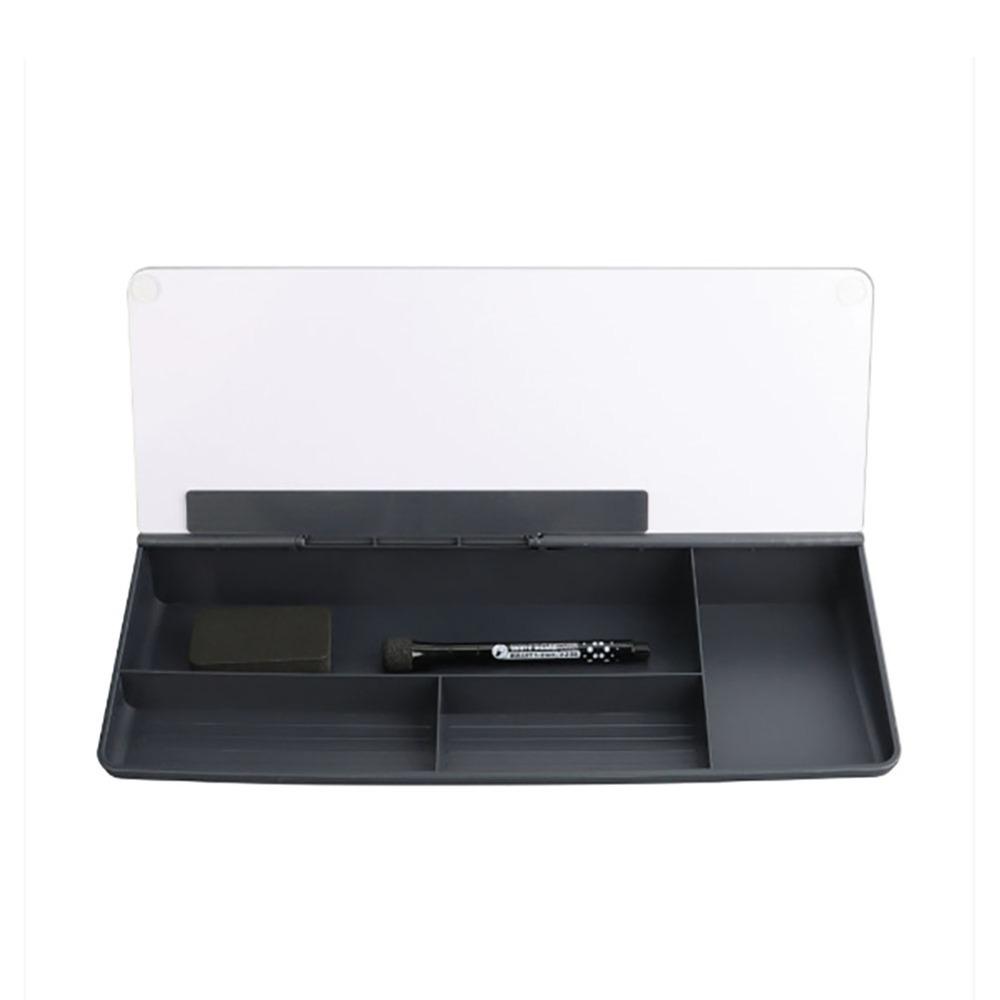 Hot Glass Desk Whiteboard With Storage Tempered Memo Keyboard Stand Household Plastic Message Board Home Office