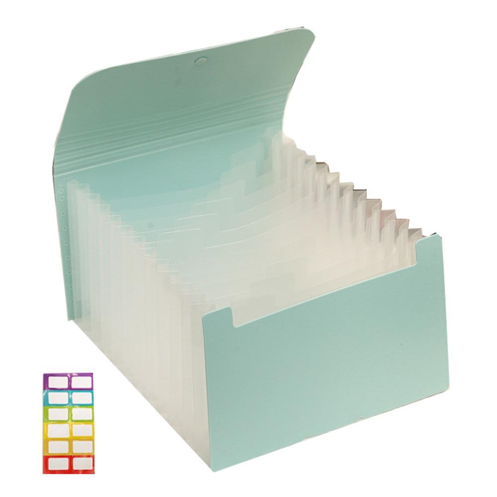 12-слойная папка-расширитель, однотонный портативный органайзер для документов, сумка-гармошка формата А6, счет