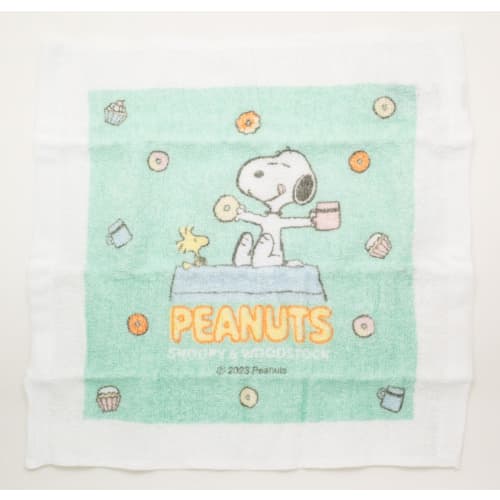 OSK Snoopy Hand Towel Set with Case, Antibacterial, Stylish, Cute, Unisex, for Kids, Students, and Adults (OC-1)