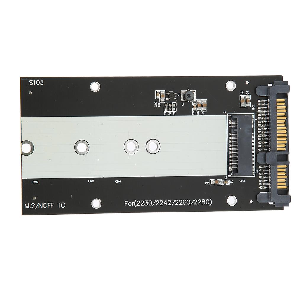 Адаптер-конвертер M.2 NGFF в SATA III 6000 МБ/с Быстрая передача Интерфейс Mass Storage Карта-конвертер для жесткого диска