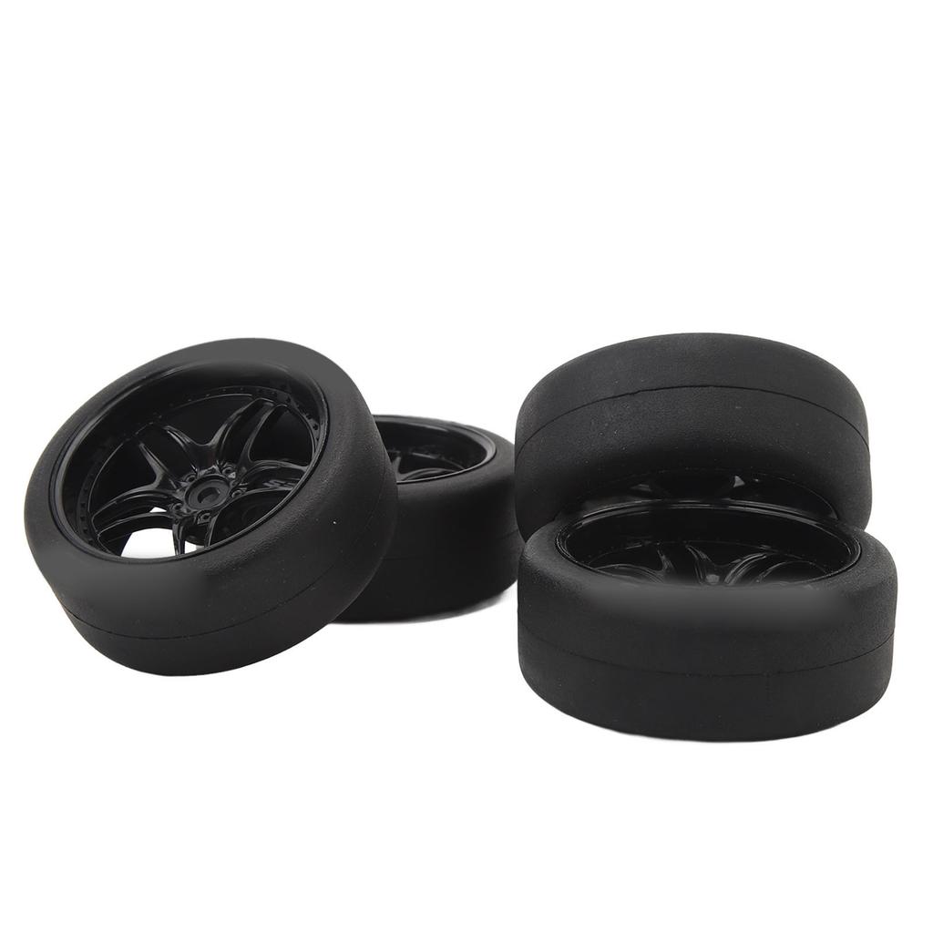 4 шт. Наборы колес с шинами для радиоуправляемых машин 1/10, шестигранник 12 мм, резиновые шины, ширина 26 мм, для гоночных и дрифт-машин