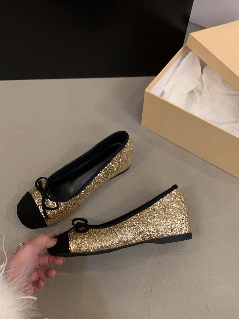 Увеличьте внутреннюю высоту французские маленькие ароматные серебряные блестящие одинарные туфли женские туфли весна и осень 2025 новые весенние нежные вечерние туфли