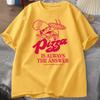 Pizza Is Always The Answer Food Printing T Shirts for Women Unisex Funny Graphic T Shirt Cotton Short Sleeve Summer Tee Shirt Tops