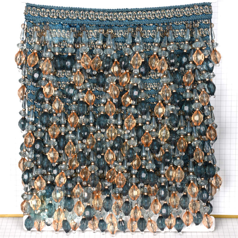 3-метровые подвески из хрустальных бусин для штор, бахрома, кисточки, отделка, обивка, свадебный декор