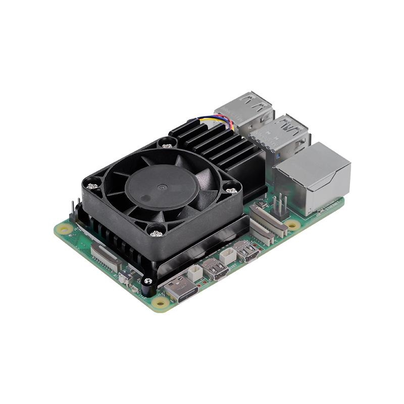 Официальный радиатор Raspberry Pi 5 с PWM-вентилятором и алюминиевым корпусом
