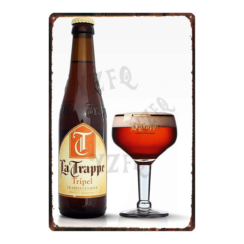 Бельгийское пиво VintageBrugse Zot La Trappe Металлические жестяные таблички для стены Бар Паб Искусство Кухня Кофе Домашний декор 30X20СМ DU-8282A