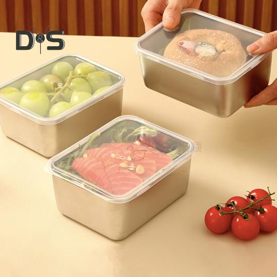 Ланч-бокс из нержавеющей стали, коробка для пикника, бенто, большая емкость, портативный контейнер для обеда для домашнего офиса, школы