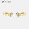 925 Sterling Silver 1 Pair Of Small Light Luxury Fashion Stud Earring Women 2023 Exquisite Fine Jewelry