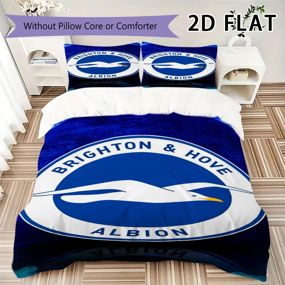 Brighton Pattern Bedding uilt Set uilt Cover Pillowcase Home Decoration Birthday Gift (1 * duvet cover + 2 * pillowcase without core)