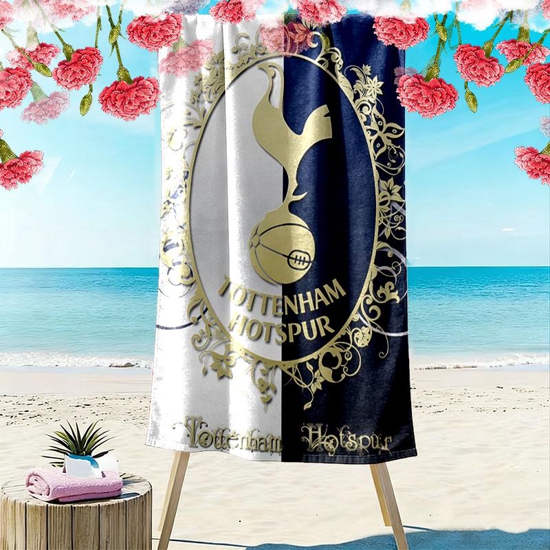 Spurs logo Print Beach Towel, Large Soft Quick Dry Towel for Beach Camping Swimming
