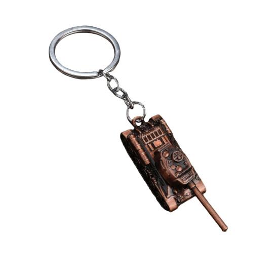 Tank Keychain Pendant Metal Military Tank Keychain Lightweight Retro Bag Charm Accessories for Men And Women Tank Lovers