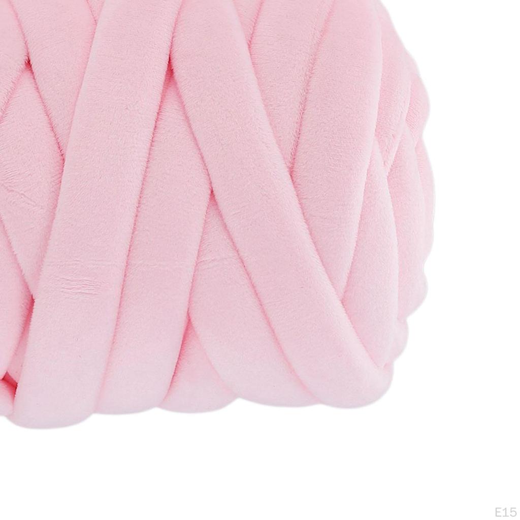 0.55 Lbs Chunky Yarn Bulky Hand Knitting 56 Feet Washable Giant Tube for Arm