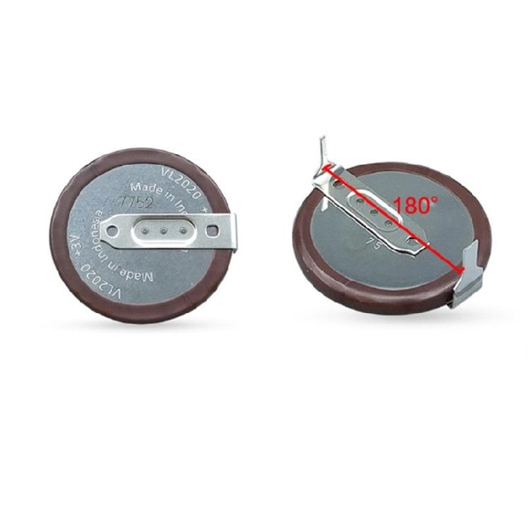 20мм литиевая батарейка для пульта дистанционного управления ключом автомобиля VL2020/HFN 3В 180-градусный лепесток
