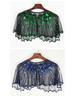 Women's Sequined Mesh Shawl - Summer Sun Protection, Slim Short Style