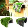 1pc Decorative Moss Artificial Resin Snake Rest Cave Reptile Cave Lizard Cave Tortoise Shelter