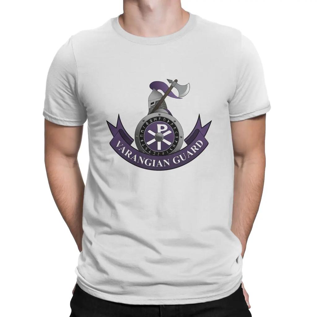 Fun Varangian Guard Byzantine Empire T-Shirts Men O Neck 100% Cotton T Shirts Ancient Rome Short Sleeve Tee Shirt Gift Clothes
