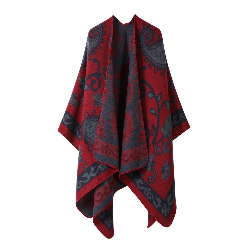 Stylish Ethnic-Style Warm Shawl: Perfect for Travel In Yunnan & Tibet, Summer Imitation Cashmere Scarf for Women