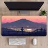 Очень большой коврик для мыши с горным пейзажем и утолщенным краем с оверлоком для офисных столов
