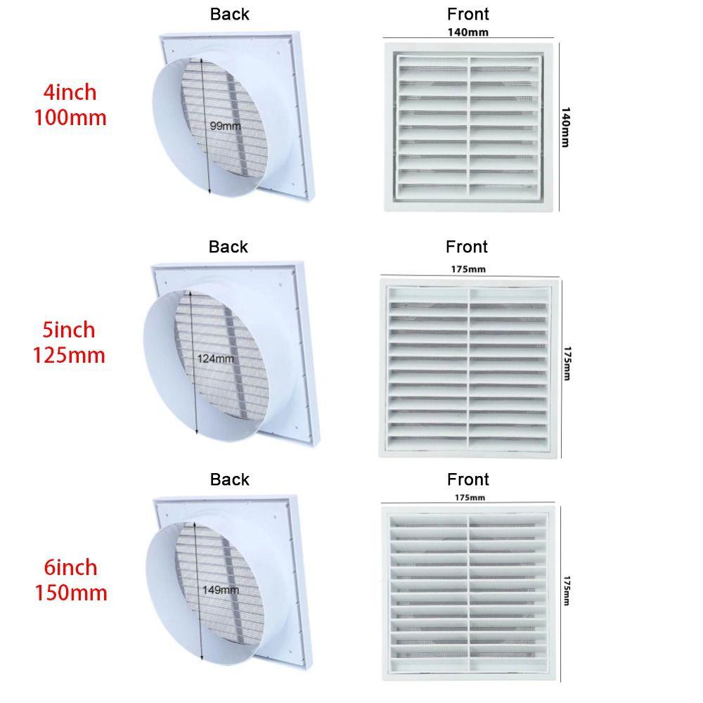 1Pcs Wall Ceiling Fresh Air Exhaust Outlet Grilles Cover Air Conditioner Outlet Grille Air Outlet