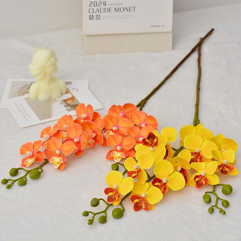 Artificial Phalaenopsis Fake Flower Branches Home Decoration Wedding Floral Materials Banquet Event Props