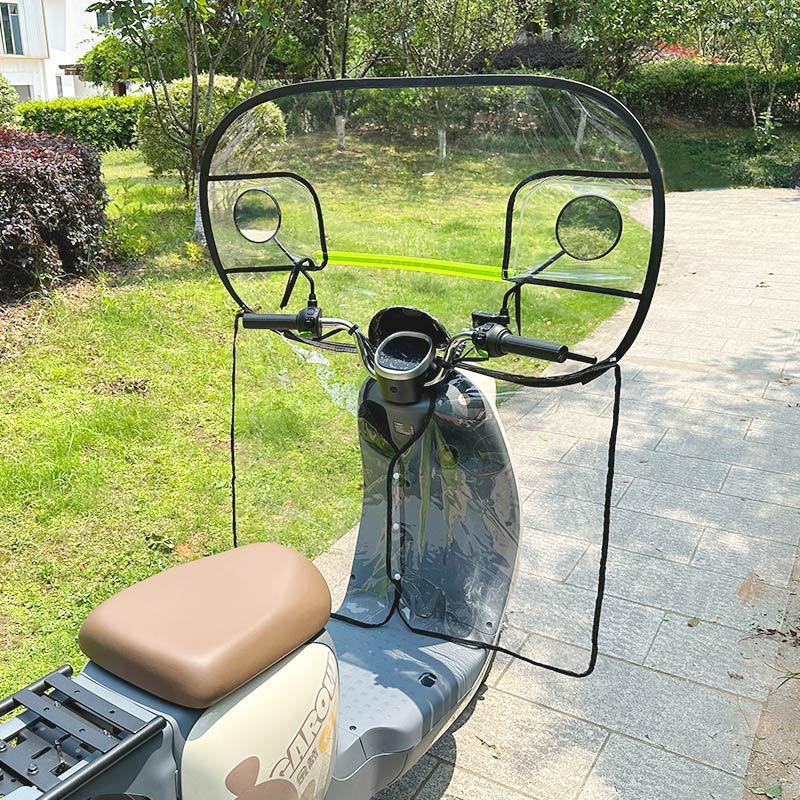 Электрический транспорт Дождевик и Ветрозащита: Всепогодная защита для аккумуляторных мотоциклетных ветровых стекол.