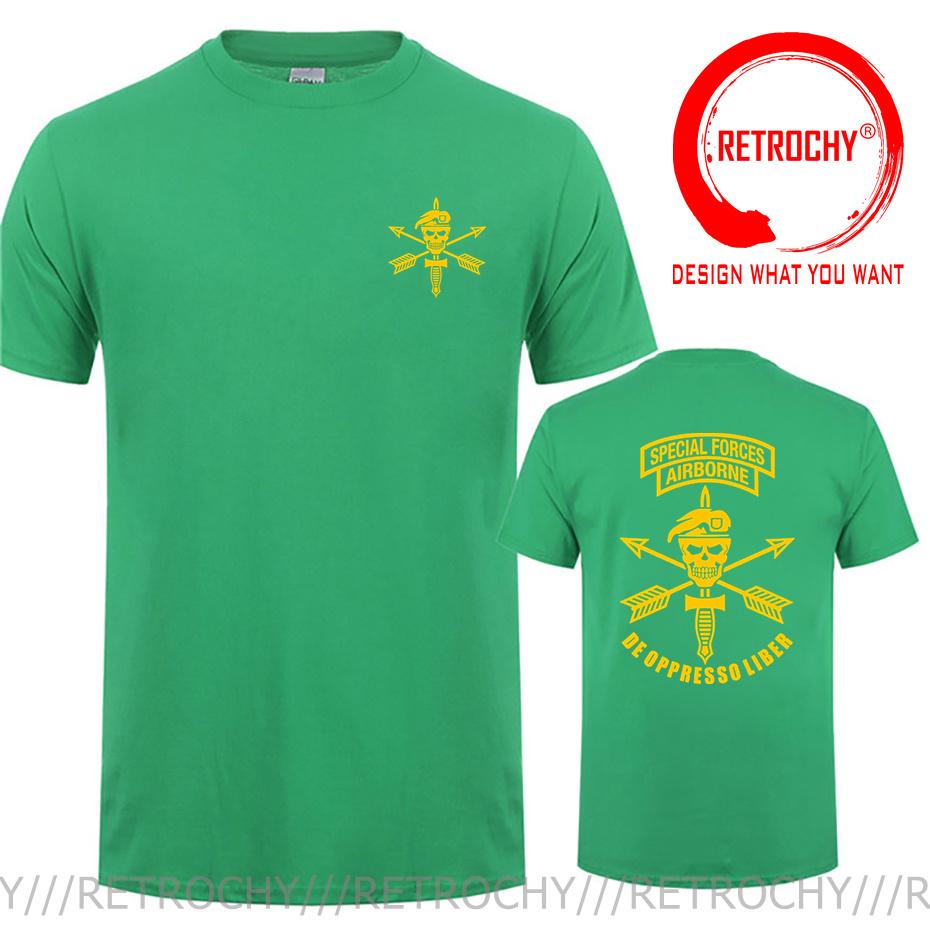 New Army Special Forces Airborne TShirt Customize Pluz Size 5xl 6xl T Shirt Tee Shirt Us Military Army Skull Green Beret Tshirt