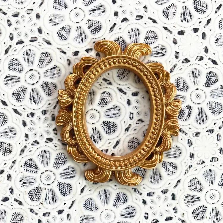 Европейская мода креативные подарки в викторианском стиле ретро смола мини ангел овальная маленькая фоторамка аксессуары позиционная рамка