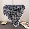 Luxury Brand Paisley Print Square Scarf Women Soft Satin Shawls Neckerchief Wrap Scarves Bandana Hair Hjiab