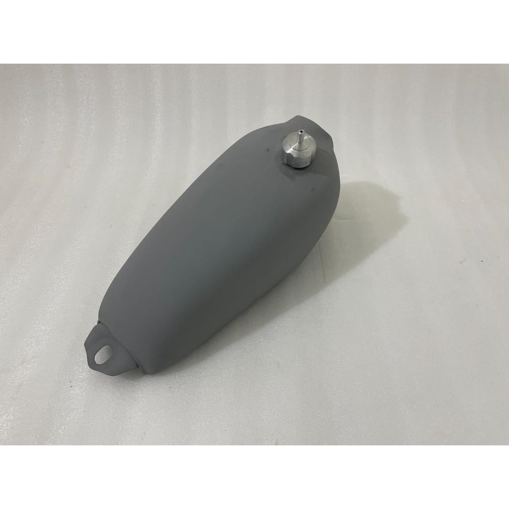 Honda CR125 CR125M 1974 Elsinore Raw Steel Fuel Petrol Tank with Cap and Tap