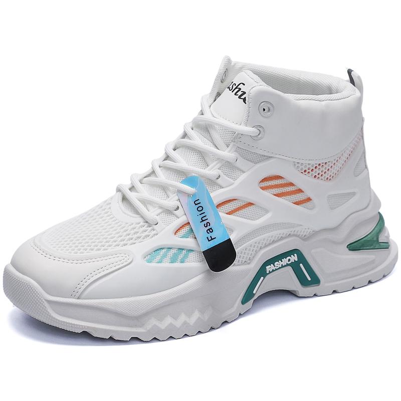 Новые мужские удобные уличные удобные сетчатые туфли на толстой подошве Высокие кроссовки Daddy shoes повседневная мужская обувь кроссовки