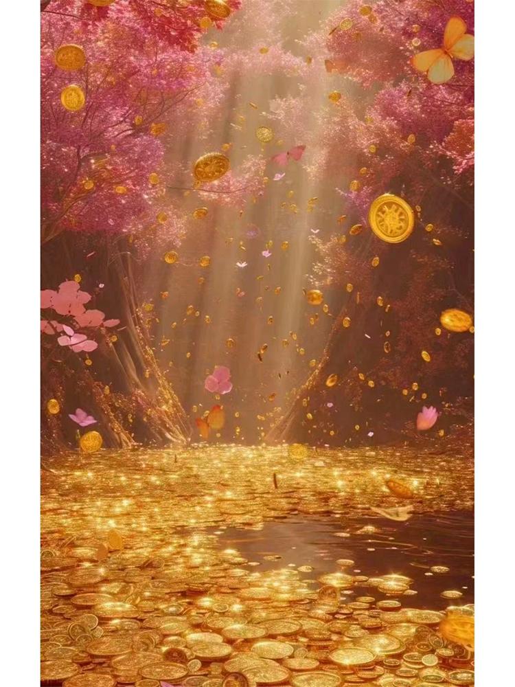 Мечта Золото Золото Новая серия 2024 украшение для вечеринки Алмазная картина 5D Diy Алмазная мозаика вышивка набор персонализированный подарок