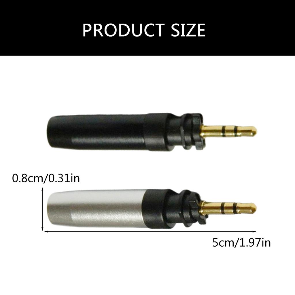 Professional Audio Jack Replacement for SRH440A SRH840A Headphones 3.5mm Repair Plug Metal Connector Durability Design