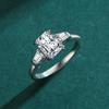 Tancise Classic 925 Sterling Silver  Zircon Ring Ladies Jewelry Wedding Promise Party Gift