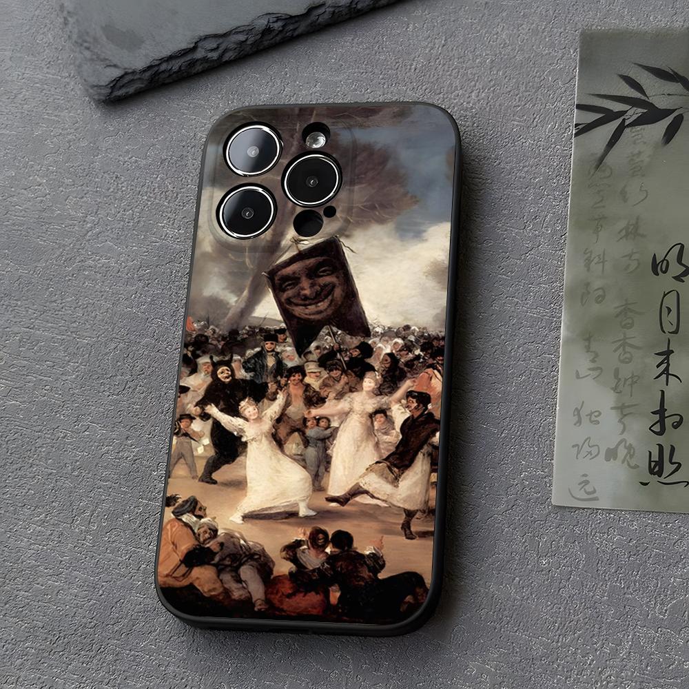 Испания Франсиско Гойя Искусство Чехол для Телефона Funda Для Iphone 13 17 16 11 15ProMax 14 12 Pro Xs Max Mini Xr X 7 8 6 6s Plus Чехлы