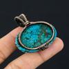 Древо Жизни Тибетский Бирюзовый Драгоценный Камень Медная Проволока Обруч Ручной Работы Подвеска Ювелирные Изделия Для Подарка