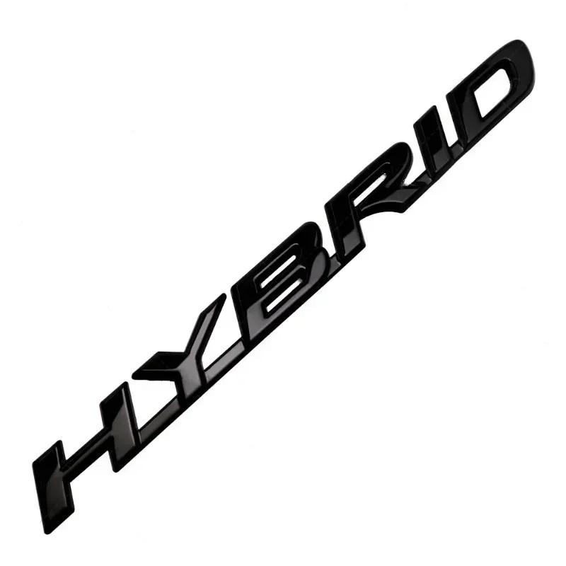 AHN4 3D Metal HYBRID Logo Rear Trunk Fender Door Emblem Badge Car Sticker Decals for Lexus RX350 NX200 ES300 IS300 LX470 LX570
