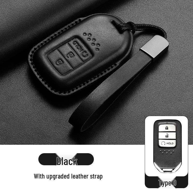 Stylish Key Cover for Eleventh Gen Civic, New CR-V, Accord, XR-V, Crown, HR-V, Xingge, and Haoying - Brown
