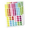 Stickers - CTOP - Bright Stars - Assorted Sizes and Colors - 246 Pieces - Mixed