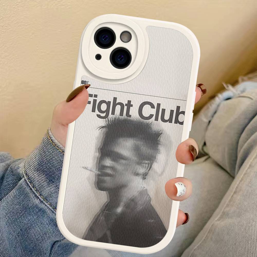 M-Movie F-Fight Club Phone Cover For IPhone 16 15 14 13 12 11 Pro Max Plus Leather Soft Case