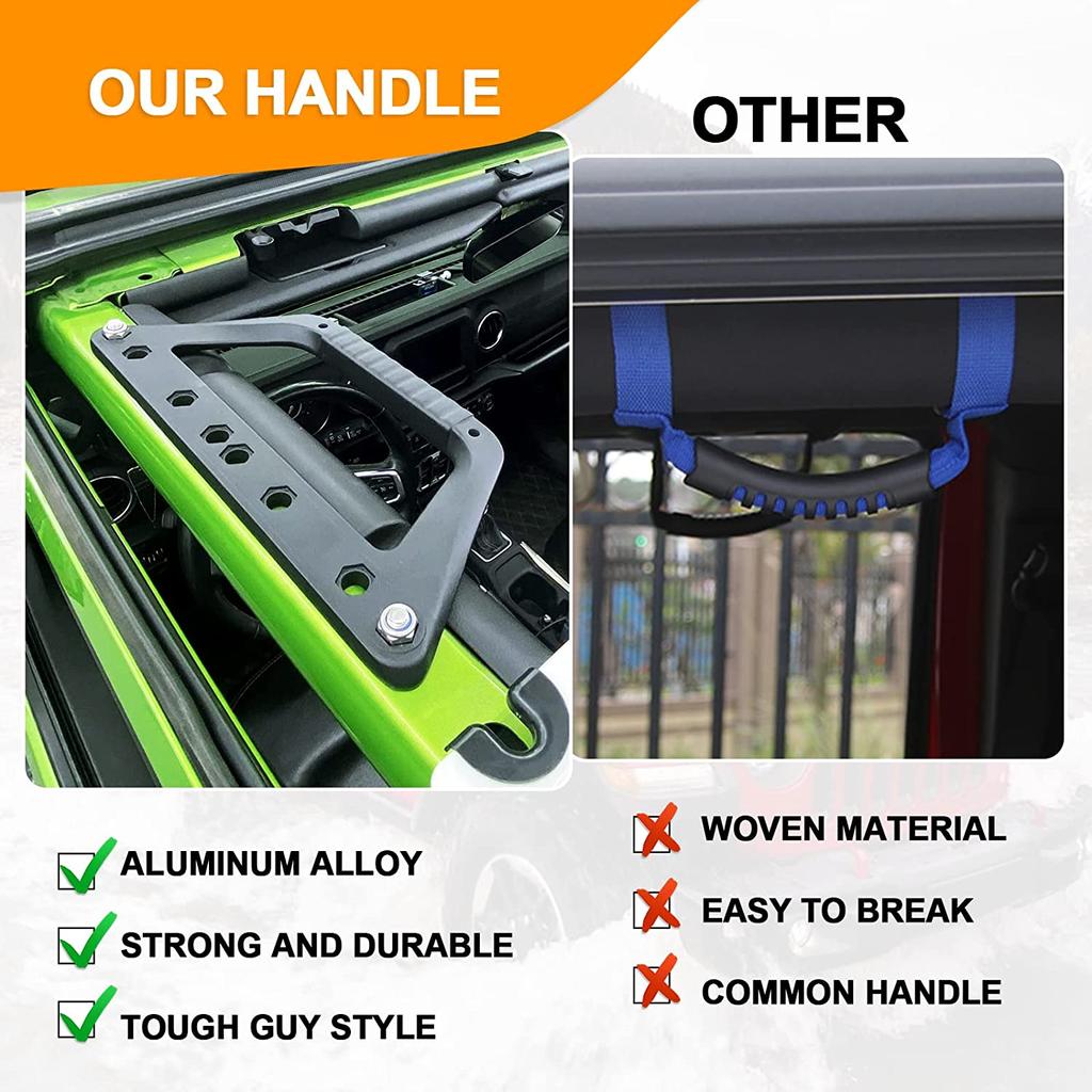 2 шт. алюминиевый сплав крыша автомобиля жесткий верх поручень аксессуары для Jeep Gladiator JT Wrangler JL 2018 2019 2020 2021 2024+