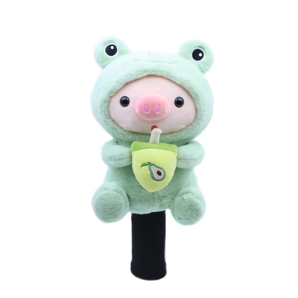 Cartoon Animal Golf Head Cover Set - Ultra Soft Plush Driver Iron Headcovers with Anti-Slip Design, Easy Install & Storage