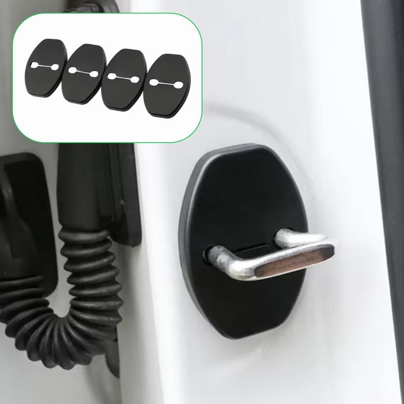 4pcs Plastic Car Door Lock Protective Cover Car Interior Accessory for VW Golf 6 Passat B8 Jetta A6 Tiguan Beetle Scirocco Polo