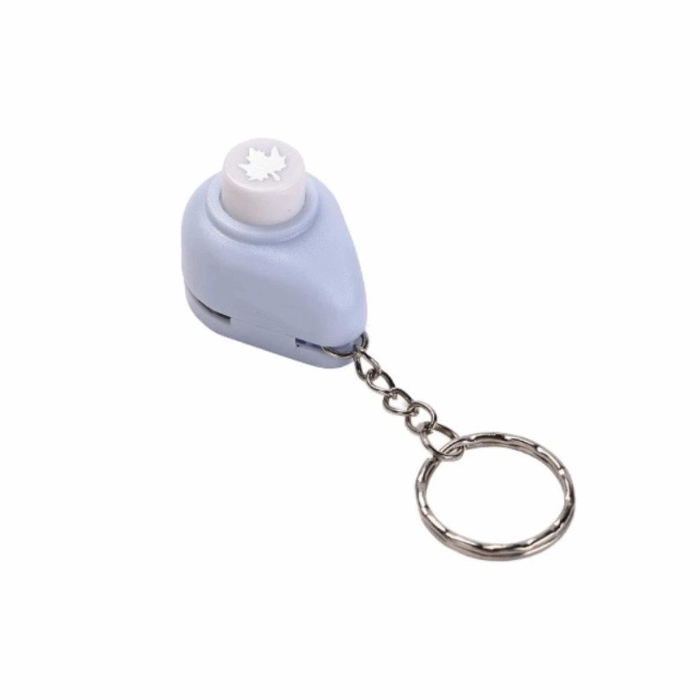 with Keychain Mini Stamp Punch Mini Paper Crafting Tool Stationery Stamp Hole Puncher Scrapbooking
