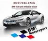 Reflective Car Fuel Tank Cap Sticker - Three-Color Diamond M Sport Design