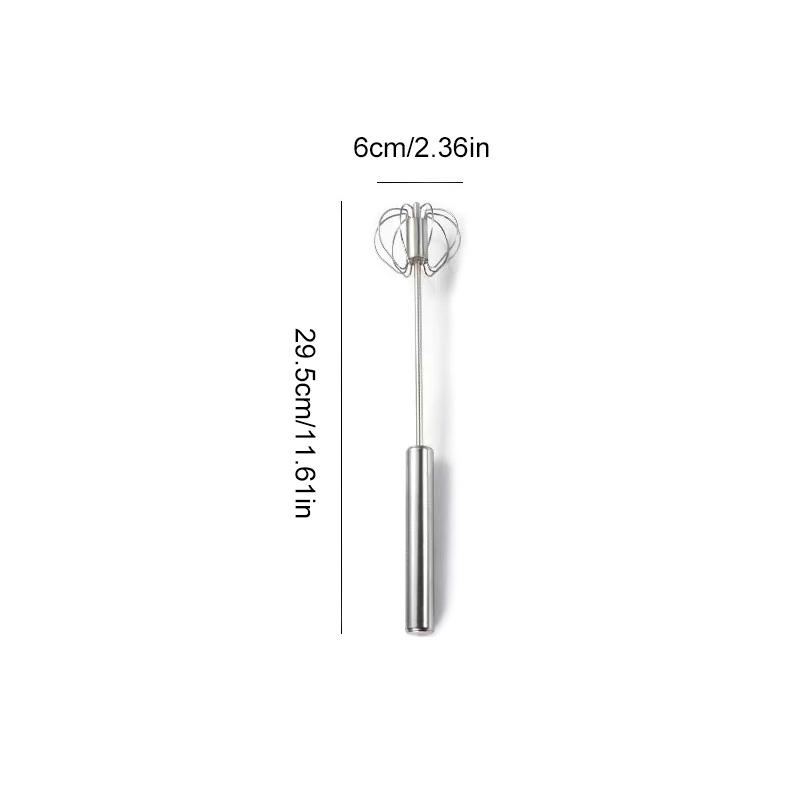 1 шт., неэлектрические инструменты для выпечки крема, экономия усилий, мешалка для яиц из нержавеющей стали, полуавтоматический венчик для яиц, ручной венчик для яиц